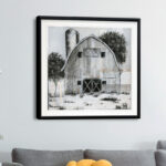 " Black And White Barn I " - Image 6