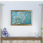 Almond Blossom by Vincent Van Gogh - Picture Frame Print on Canvas - Image 8