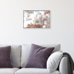 " Floral And Botanical Rose Gold Feast, Glam White " by Oliver Gal - Image 4