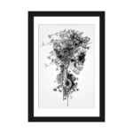 " Skull B&W " by Riza Peker - Image 3