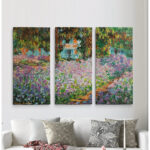 "Irises in Garden" Multi-Piece Painting Print by Claude Monet - Image 8