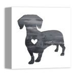 " Ink Silhouette Dachshund " - Image 3