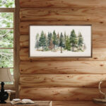 Watercolor Pines Forest II - Image 4
