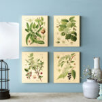 " Popular Old-Fashioned Plant Botanical " by N. Harbick 4 - Pieces - Image 5