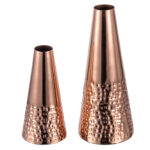 Dagenham 2-Piece Hammered Metal Table Vase - Image 8