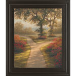 Garden Pathway Wall Art - 22" x 26" - Dark Chocolate Frame - Image 6
