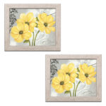" Beautiful Gray And Yellow Flower " by Pamela Gladding 2 - Pieces - Image 5