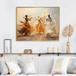 Yellow And White Dance Woman Ensemble I - Dance Wall Art - Image 4