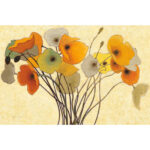 " Pumpkin Poppies I " by Shirley Novak Painting Print - Image 3