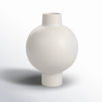 Bronsyn Neutral Round Modern Ceramic Bubble Vase - Image 5