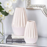 Ceramic Handmade Decorative Pink Vase Set - Image 6