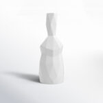 Messina Adele White 16.2" Stoneware Table Vase - Image 8
