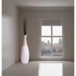 Percy 31.5 inch Spun Bamboo Tall Trumpet Floor Vase -Handmade Bamboo Vase, Floor Standing Vase - Image 6